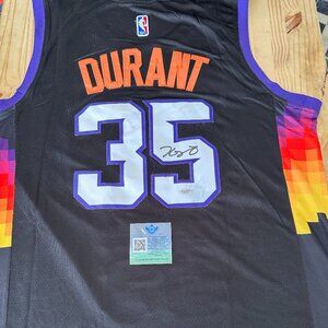 Kevin Durant signed Phoenix Suns "The Valley" autographed Nike jersey w/COA 625